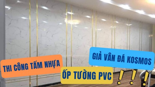 Ốp Tường Bằng Tấm Nhựa Giả Vân Đá Kosmos PVC2003 Tại Biên Hòa Đồng Nai