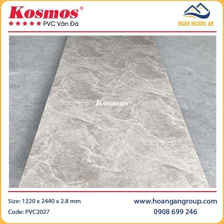 Ốp Tường PVC Giả Vân Bê Tông Kosmos PVC2027 Ốp Tường PVC Giả Vân Bê Tông Kosmos PVC2027