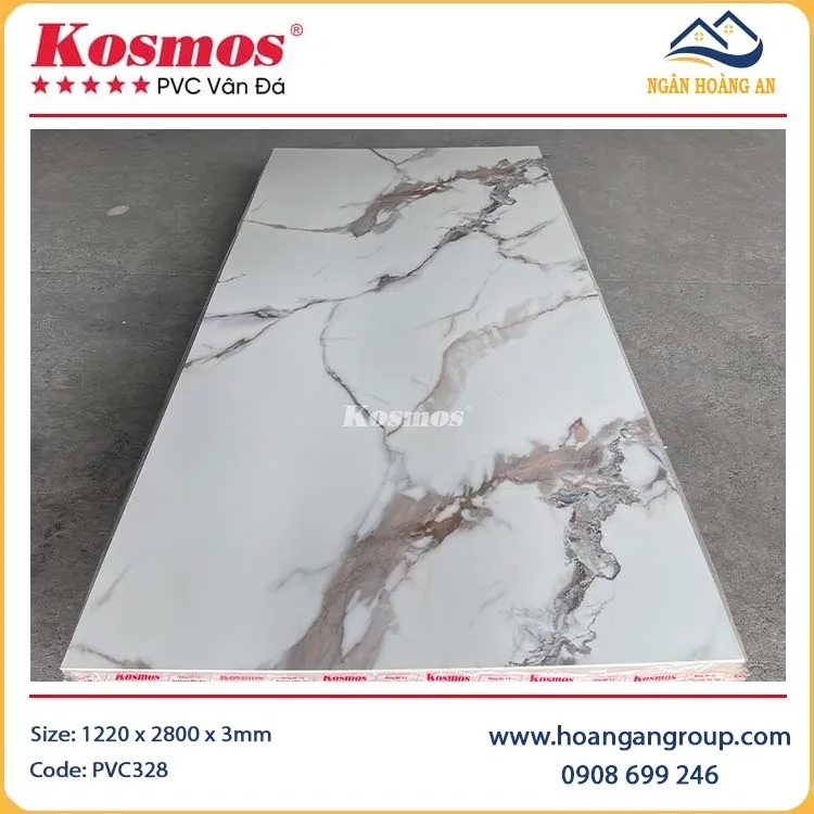 Tấm Nhựa Ốp Tường PVC Giả Đá Kosmos PVC328 Tấm Nhựa Ốp Tường PVC Giả Đá Kosmos PVC328