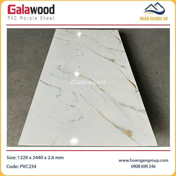 Tấm Nhựa Ốp Tường PVC Giả Vân Đá Galawood PVC234 Tấm Nhựa Ốp Tường PVC Giả Vân Đá Galawood PVC234
