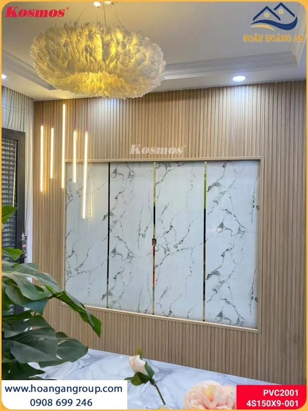 Phòng Khách Được Ốp Tường Bằng Tấm Nhựa PVC Giả Đá, Đẹp Và Thu Hút Phòng Khách Được Ốp Tường Bằng Tấm Nhựa PVC Giả Đá, Đẹp Và Thu Hút