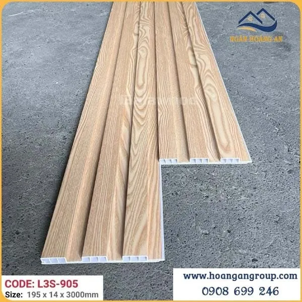 Lam 3 Sóng Thấp Nhựa Giả Gỗ Galawood L3S-905 Lam 3 Sóng Thấp Nhựa Giả Gỗ Galawood L3S-905