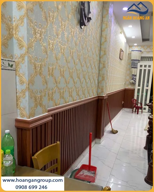 Ốp Tường Lamri Bằng Lam Sóng Giả Gỗ Glotex GLS 342 Chống Mối Mọt Ốp Tường Lamri Bằng Lam Sóng Giả Gỗ Glotex GLS 342 Chống Mối Mọt