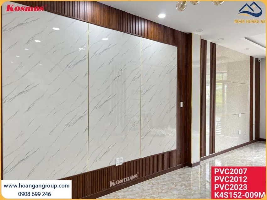 Thi Công Ốp Tường Tấm PVC Nhựa Giả Đá Chắc Chắn Cho Không Gian