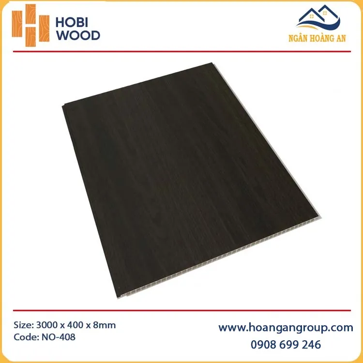 Ốp Tường Ốp Trần Nano Giả Gỗ HobiWood NO-408