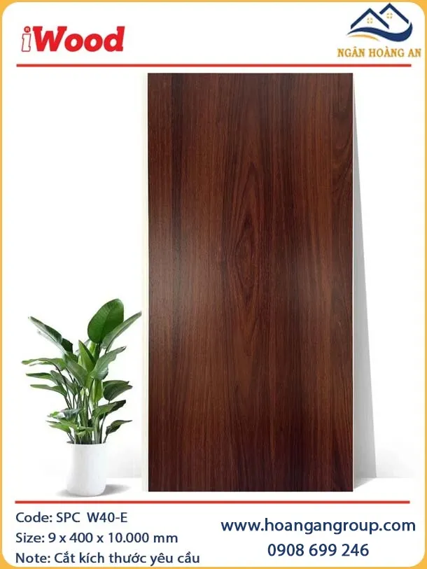 Ốp Tường Ốp Trần Nano Giả Gỗ iWood W40-E