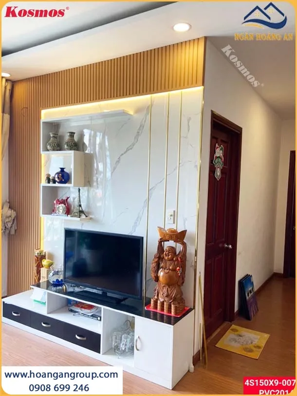 Căn Hộ Thi Công Ốp Tường Bằng PVC Giả Đá Giá Thành Hợp Lý, Bền, Đẹp