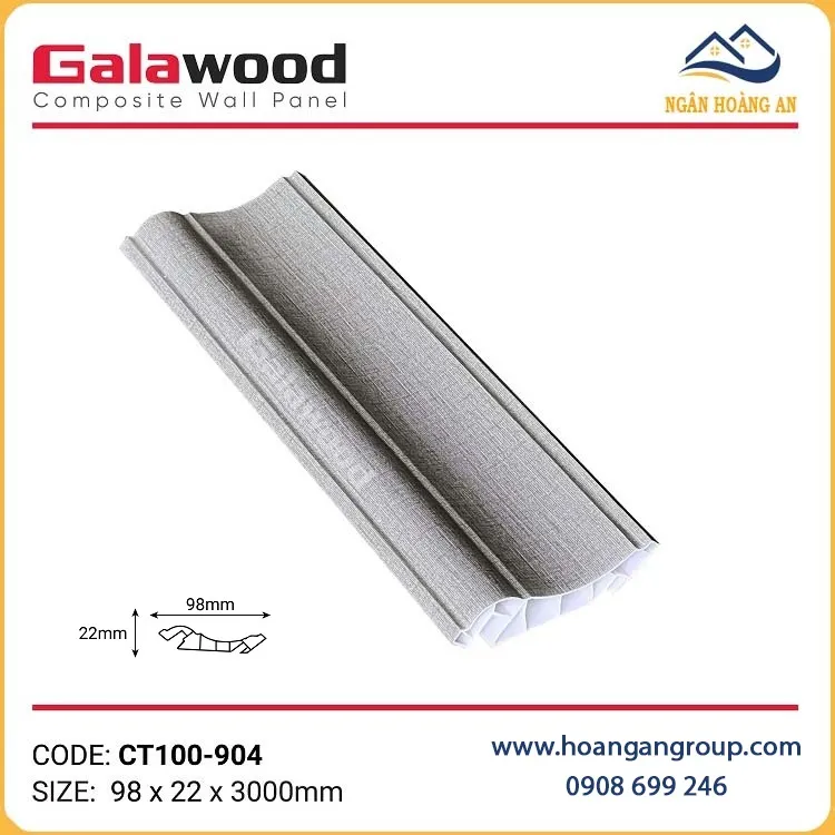 Phào Cổ Trần Nhựa Giả Vân Vải Galawood CT100-904 Phào Cổ Trần Nhựa Giả Vân Vải Galawood CT100-904