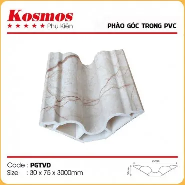 Phào Góc Trong PVC Vân Đá Kosmos