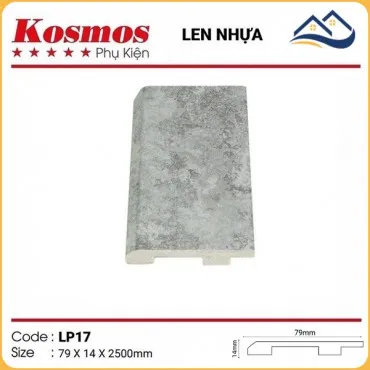 Len Chân Tường Nhựa Giả Bê Tông LP17 Cao 79mm
