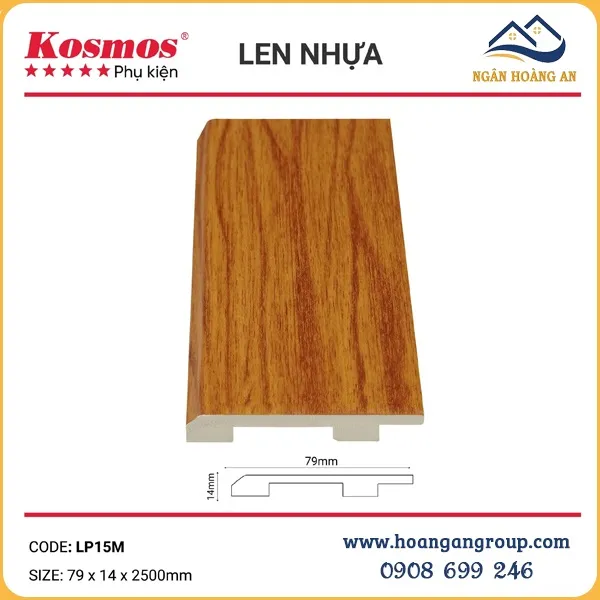 Len Chân Tường Nhựa Giả Gỗ 79mm LP15M Tại Phú Nhuận TPHCM