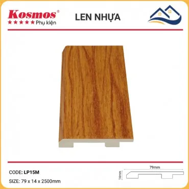 Len Chân Tường Nhựa Giả Gỗ LP15M Cao 79mm
