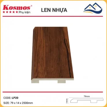 Len Chân Tường Nhựa Giả Gỗ LP20 Cao 79mm