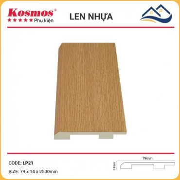 Len Chân Tường Nhựa Giả Gỗ LP21 Cao 79mm