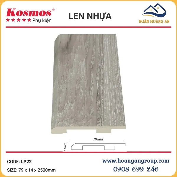 Len Chân Tường Nhựa Giả Gỗ 79mm LP22 Tại Tân Phú TPHCM