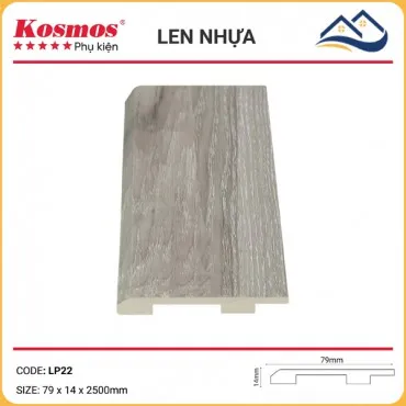 Len Chân Tường Nhựa Giả Gỗ LP22 Cao 79mm