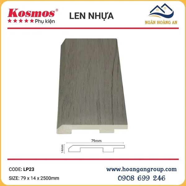 Len Chân Tường Nhựa Giả Gỗ 79mm Tại TPHCM