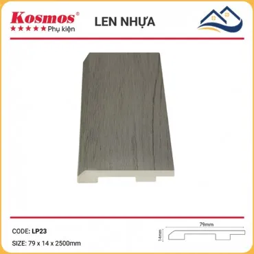 Len Chân Tường Nhựa Giả Gỗ LP23 Cao 79mm