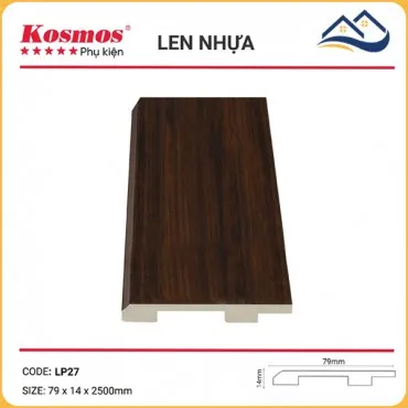 Len Chân Tường Nhựa Giả Gỗ LP27 Cao 79mm
