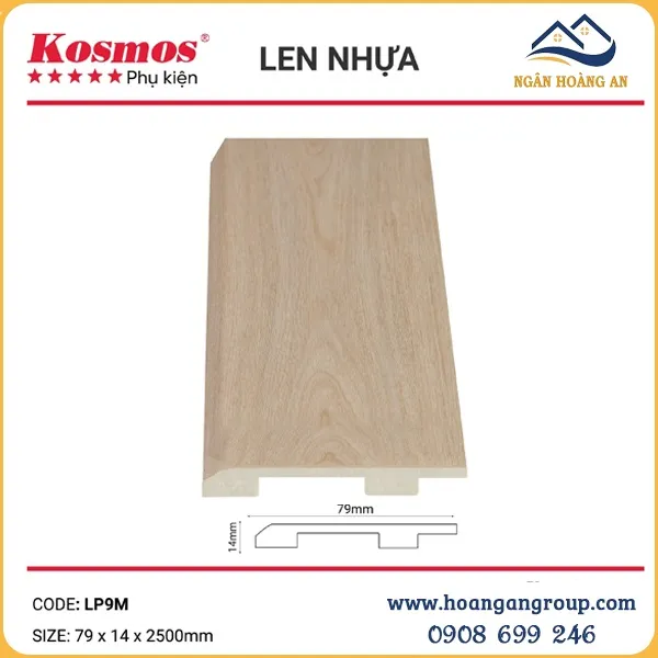 Len Chân Tường Nhựa Giả Gỗ 79mm LP9M Tại Tân Bình TPHCM