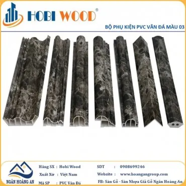 Phào PVC Vân Đá Hobi Wood Màu 03