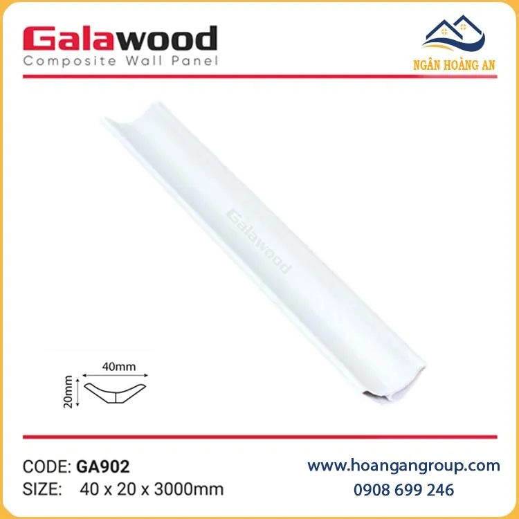 Phào Góc Âm Galawood GA902 Màu Trắng Trơn Phào Góc Âm Galawood GA902 Màu Trắng Trơn