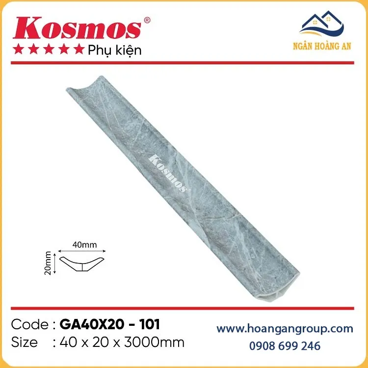 Phào Góc Âm Giả Bê Tông Kosmos GA40X20-101 Phào Góc Âm Giả Bê Tông Kosmos GA40X20-101