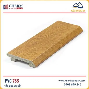 Phào Len Chân Tường Nhựa Charmwood PVC763 Cao 75mm