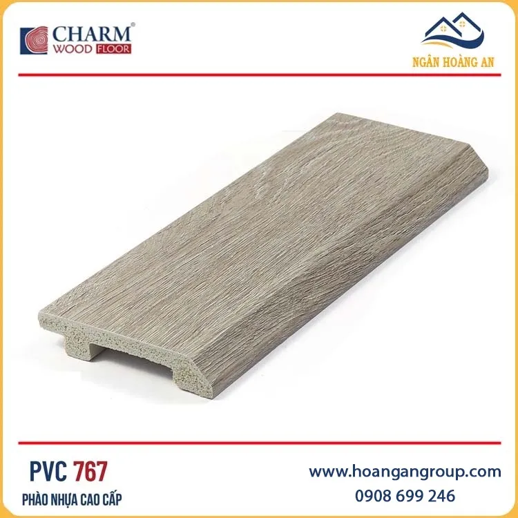 Len Chân Tường Nhựa Charmwood PVC767 Cao 75mm