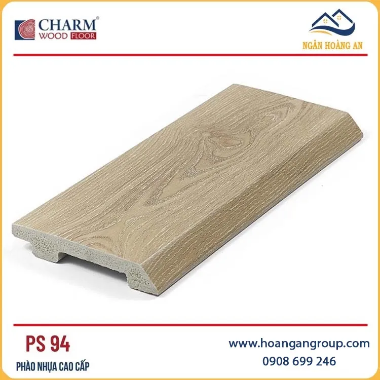 Len Chân Tường Nhựa Giả Gỗ Charmwood PS94 Cao 90mm
