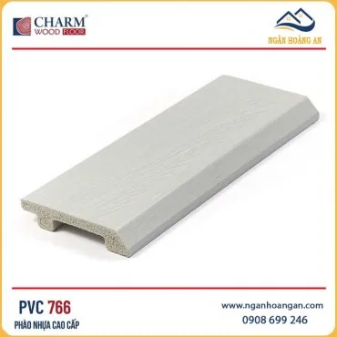 Phào Len Chân Tường Nhựa Giả Gỗ Charmwood PVC766 Cao 75mm