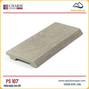 Phào Len Chân Tường Nhựa PVC Giả Gỗ Charmwood PS107 Cao 90mm