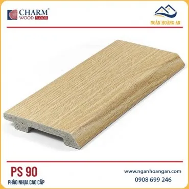 Phào Len Chân Tường Nhựa PVC Giả Gỗ Charmwood PS90 Cao 90mm