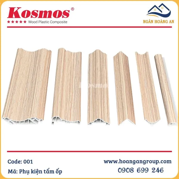 Phụ Kiện Phào Chỉ, Nẹp Tấm Ốp Lam Sóng Nano Kosmos Màu 001
