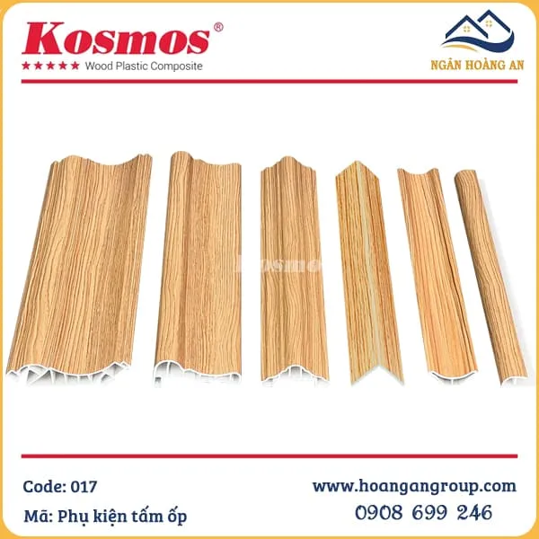 Phụ Kiện Phào Chỉ, Nẹp Tấm Ốp Lam Sóng Nano Kosmos Màu 007