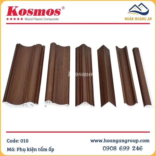 Phụ Kiện Phào Chỉ, Nẹp Tấm Ốp Lam Sóng Nano Kosmos Màu 010