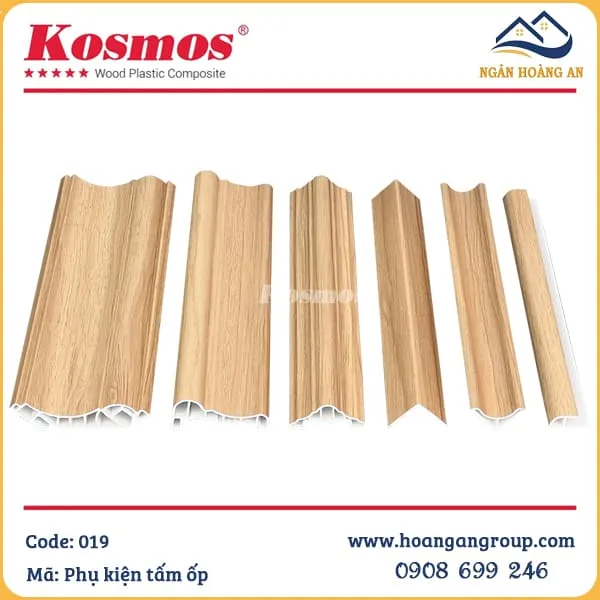 Phụ Kiện Phào Chỉ, Nẹp Tấm Ốp Lam Sóng Nano Kosmos Màu 019