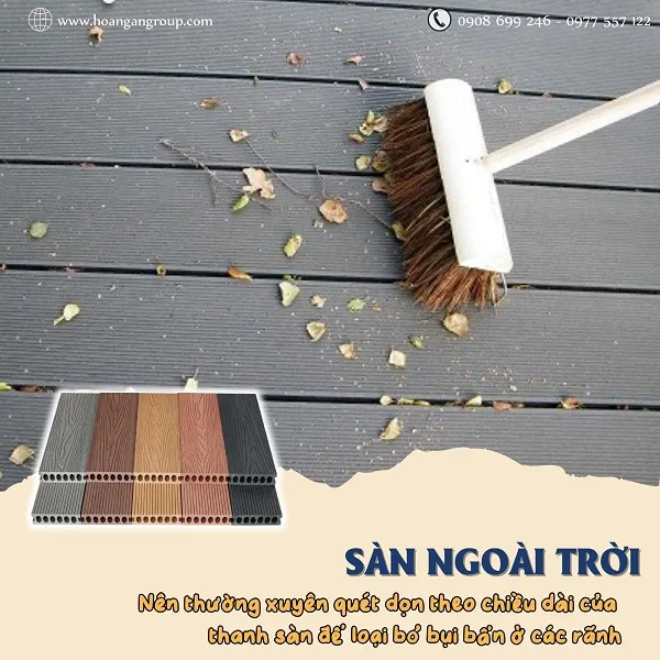 Cách Vệ Sinh Sàn Gỗ Nhựa Ngoài Trời Đúng Chuẩn