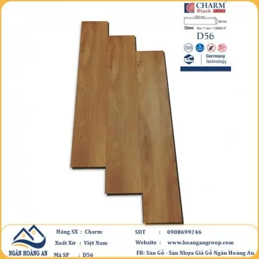 Sàn Gỗ Công Nghiệp Charm Wood D56 Dày 12mm