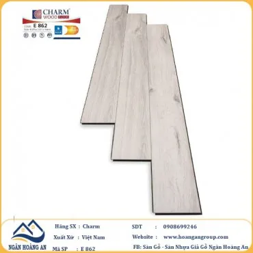 Sàn Gỗ Công Nghiệp Charm Wood E862 Dày 8mm