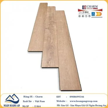 Sàn Gỗ Công Nghiệp Charm Wood E864 Dày 8mm