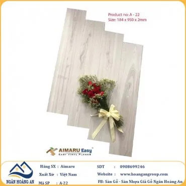 Sàn Nhựa Dán Keo Aimaru A22 Dày 2mm