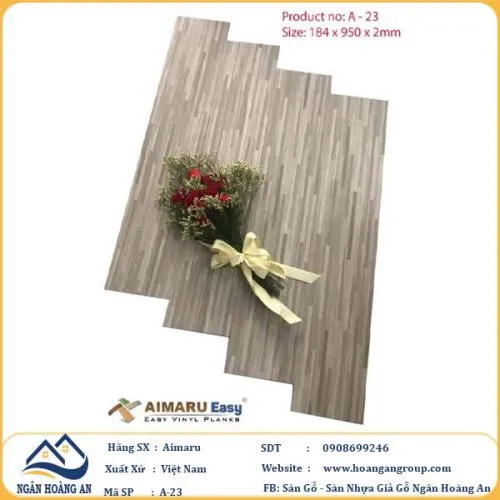 Sàn Nhựa Dán Keo Aimaru A23 Dày 2mm