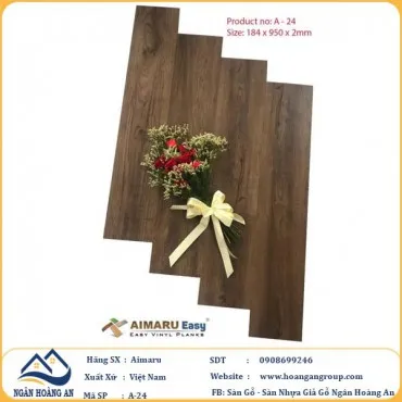 Sàn Nhựa Dán Keo Aimaru A24 Dày 2mm