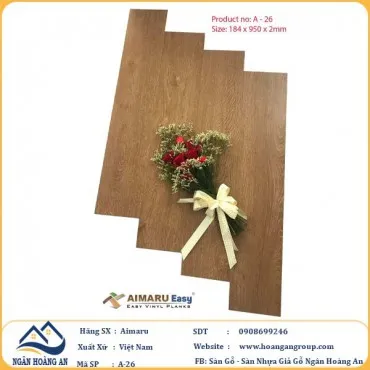 Sàn Nhựa Dán Keo Aimaru A26 Dày 2mm