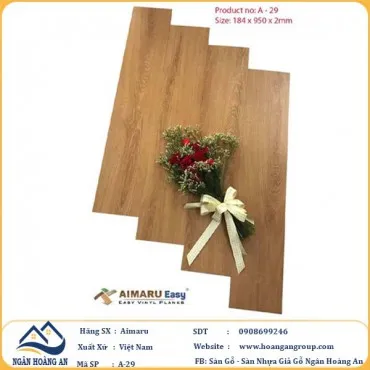 Sàn Nhựa Dán Keo Aimaru A29 Dày 2mm