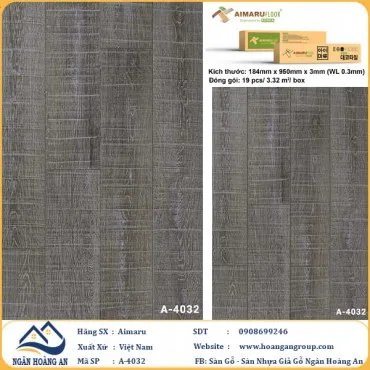 Sàn Nhựa Dán Keo Aimaru A4032 Dày 3mm