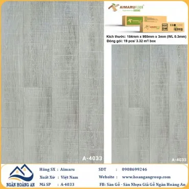 Sàn Nhựa Dán Keo Aimaru A4033 Dày 3mm