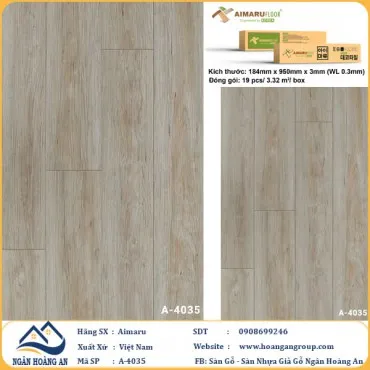 Sàn Nhựa Dán Keo Aimaru A4035 Dày 3mm
