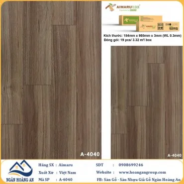 Sàn Nhựa Dán Keo Aimaru A4040 Dày 3mm